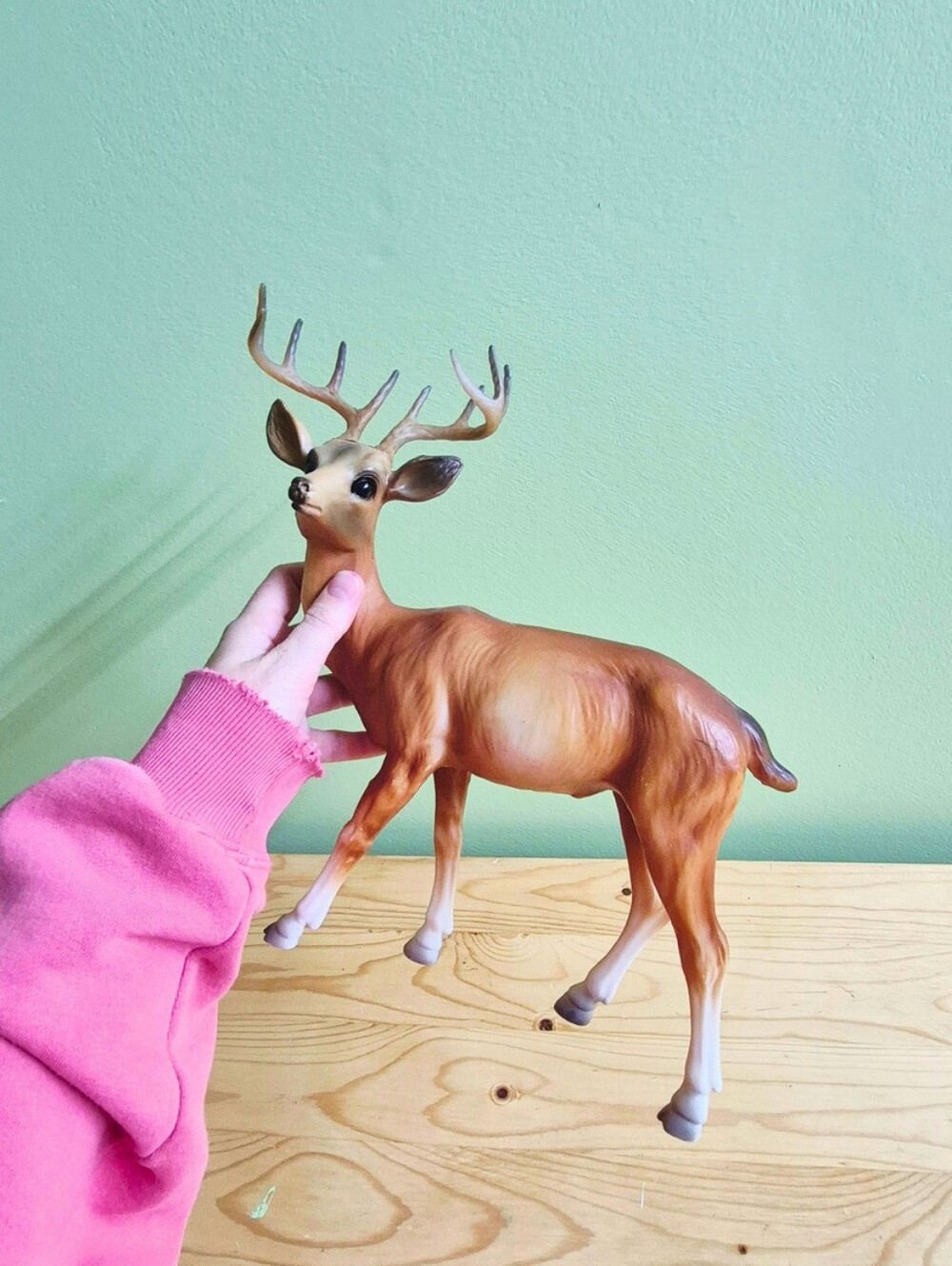 Vintage Large 10" Whitetail Deer Buck Figurine